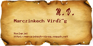 Marczinkech Virág névjegykártya